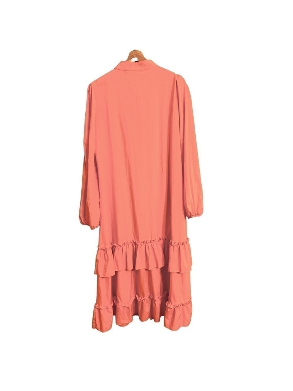 Women's Layered Ruffle Maxi Dress - Picture 11 of 13